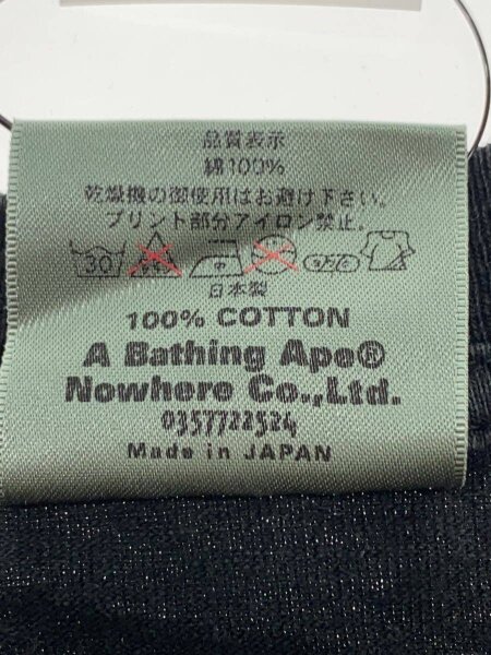A BATHING APE(アベイシングエイプ) / Tシャツ/M/コットン/BLK/90s 