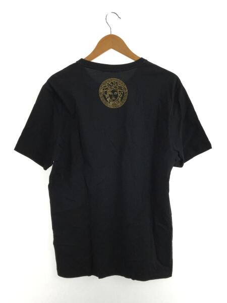 VERSACE(ヴェルサーチェ) / ロゴプリントTシャツ/XL/コットン/BLK/無地