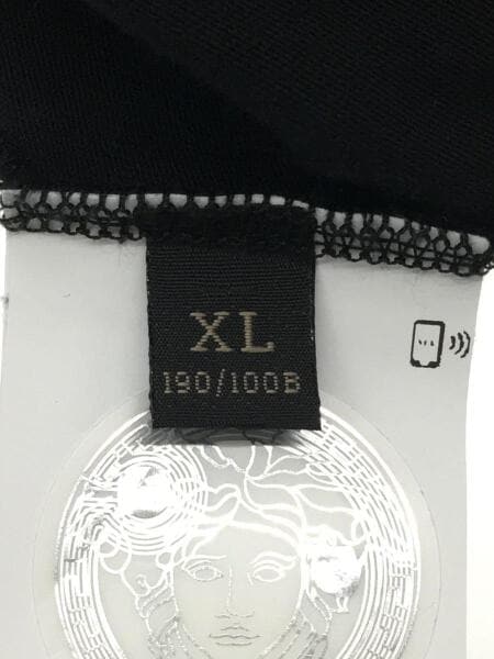 VERSACE(ヴェルサーチェ) / ロゴプリントTシャツ/XL/コットン/BLK/無地