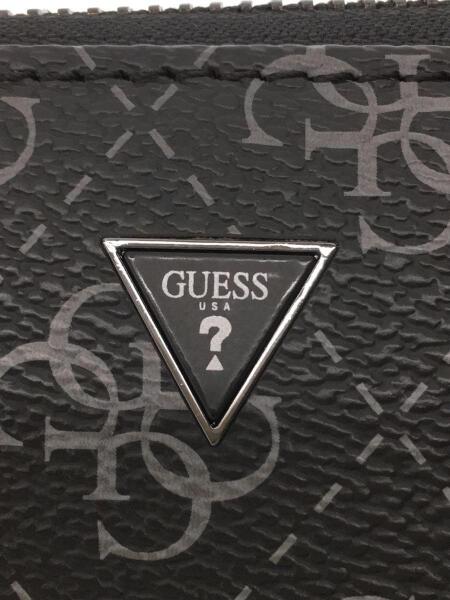 GUESS(ゲス) / ラウンドファスナー/長財布/レザー/ブラック/総柄 