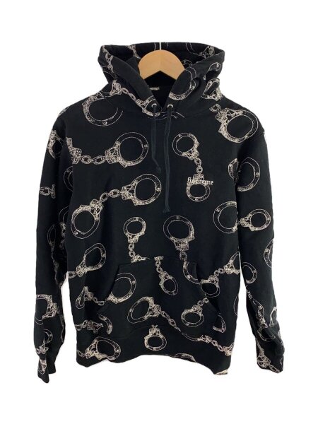 Supreme / 17AW/handcuffs　Hooded　Sweatshirt/パーカー/S/コットン/BLK/総柄 Supreme(シュプリーム) / 17AW/handcuffs Hooded Sweatshirt/パーカー