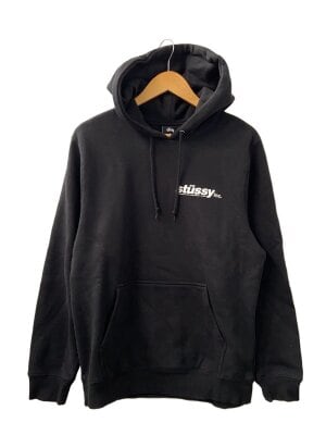 STUSSY(ステューシー) / アーチロゴ/パイル/パーカー/S/コットン/BLK