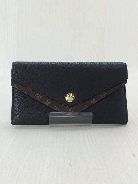 LOUIS VUITTON(ルイヴィトン) / ルイヴィトン/長財布/レザー/BLK/無地 