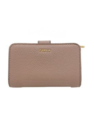 レディース 【ほぼ新品】フルラ 二つ折り財布 CAMELIA カメリア WP00325 本革