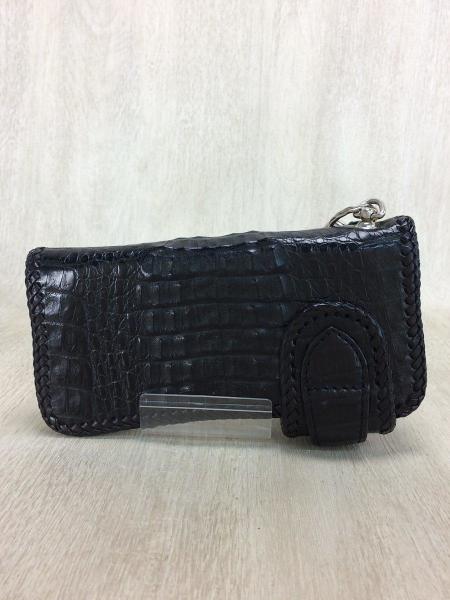 GODANE(ゴダン) / 長財布/レザー/BLK/無地/メンズ/クロコダイル