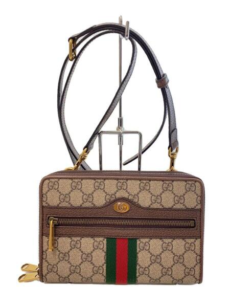 GUCCI(グッチ) / オフィディアショルダーバッグ/PVC/カーキ/ブラウン 