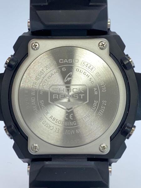 美品✨ジーショック 腕時計 カシオ ソーラー アナデジ 防水 SS ラバー 黒