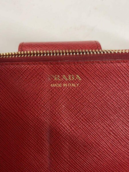 PRADA / 2つ折り財布/牛革/RED/無地/レディース/1ML005/SAFIANO L PRADA(プラダ) / 2つ折り財布/牛革/RED/無地/レディース/1ML005