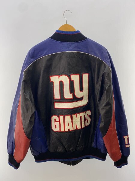 NFL(エヌエフエル) / スタジャン/NY GIANTS/XL/レザー/BLK// | 古着の 