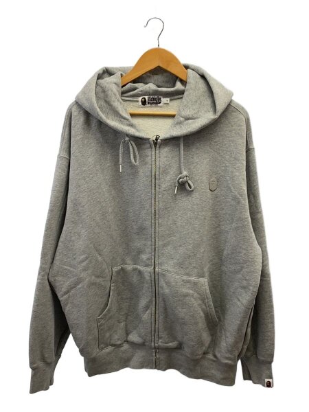 A BATHING APE(アベイシングエイプ) / ジップパーカー/L/コットン/GRY 