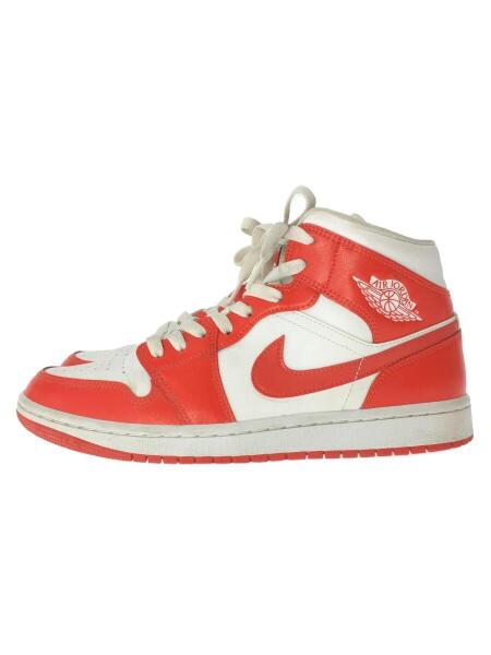 NIKE(ナイキ) / WMNS エアジョーダン1 MID ハバネロレッド/26.5cm 