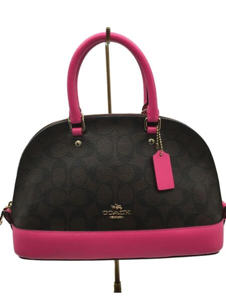 COACH(コーチ) / ミニ シエラ サッチェル 2WAY ブラウン ピンク/F58295 