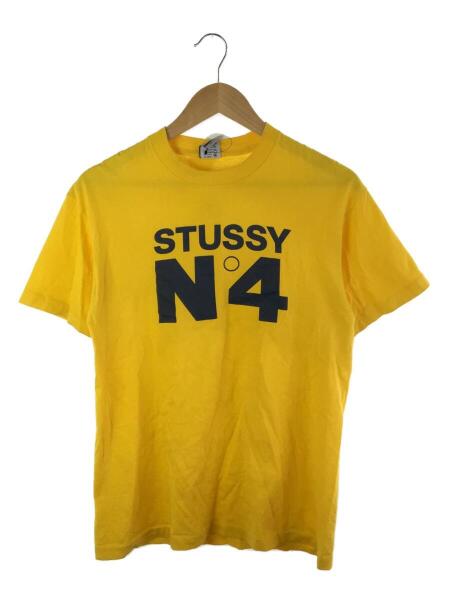 STUSSY(ステューシー) / 90s No 4 Tee USA製/M/イエロー/使用感有 