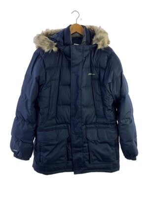 AKM / ダウンジャケット/L/ポリエステル/NVY/無地 EDDIE BAUER(エディーバウアー) / ダウンジャケット/M/ナイロン