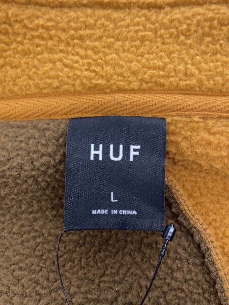 HUF / フリースジャケット/L/ポリエステル/BRW/FL00215 HUF(ハフ) / フリースジャケット/L/ポリエステル/BRW/FL00215 | 古着の