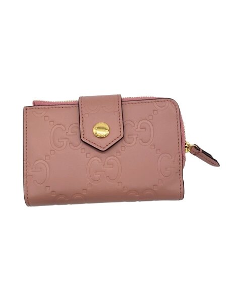 GUCCI(グッチ) / 2つ折り財布/レザー/PNK/レディース/790131 | 中古品