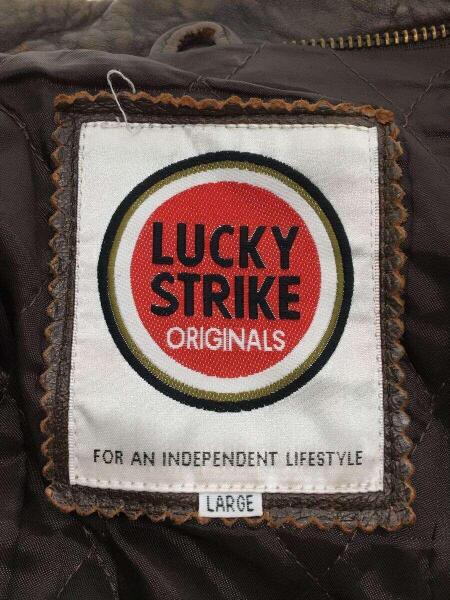 LUCKY STRIKE レザージャケット Lサイズ LUCKY STRIKE(ラッキーストライク) / レザージャケット・ブルゾン/L/羊