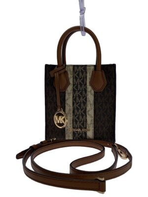 MICHAEL KORS◆ハンドバッグ/PVC/BRW/総柄/35S7GC6M8B ハンドバッグ⁄PVC⁄BRW⁄総柄