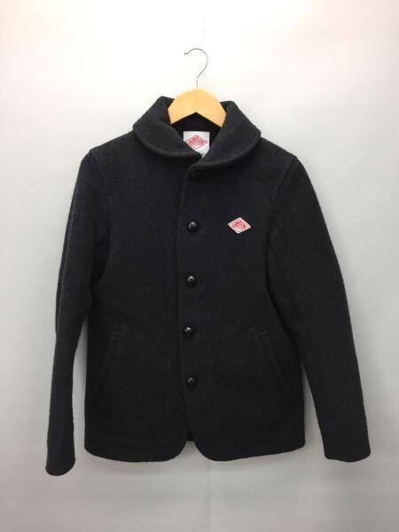 DANTON ダントン 丸襟ウールモッサジャケット ブラックウォッチ くるみ DANTON/ダントン丸襟ウールモッサジャケット JD-8237