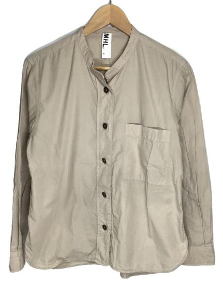 MHL.(エムエイチエル) / GARMENT DYE BASIC POPLIN SHIRT/595-0253500 