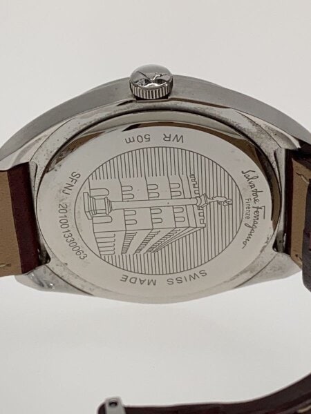 Salvatore Ferragamo / EVOLUTION/クォーツ腕時計/アナログ/レザー/WHT/BRW/SS/SFNJ00120// Salvatore Ferragamo(サルヴァトーレフェラガモ) / EVOLUTION/クォーツ