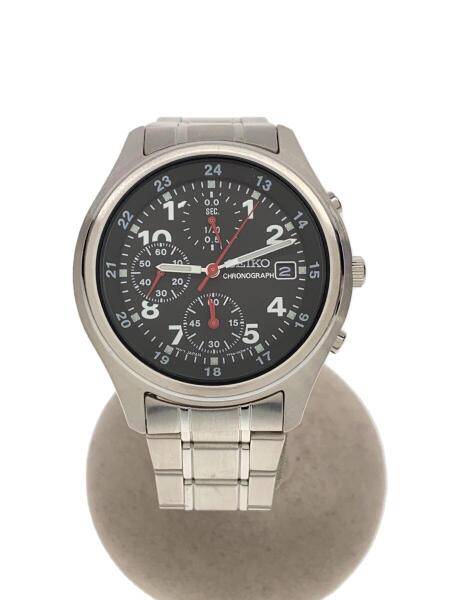 SEIKO(セイコー) / クォーツ腕時計/アナログ/ステンレス/BLK/SLV/7T92 
