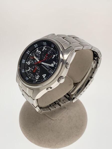 SEIKO(セイコー) / クォーツ腕時計/アナログ/ステンレス/BLK/SLV/7T92 