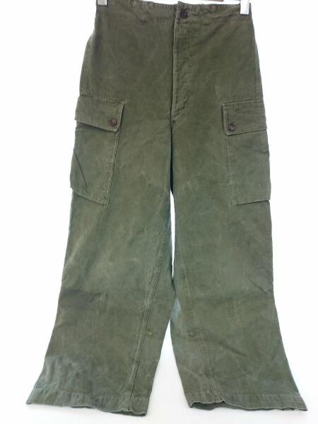 50s ヴィンテージ　オランダ軍 ミリタリー 　カーゴ パンツ オランダ軍 ヴィンテージ 50s 60s ダブルフェイス フィールド カーゴ