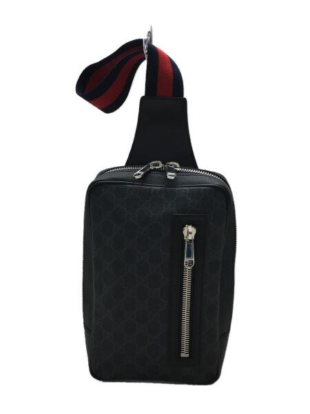 GUCCI(グッチ) / ソフトGGスプリーム/スリングバックパック/PVC/GRY/総 