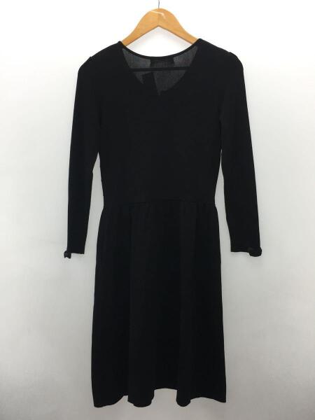 Rene(ルネ) / 長袖ワンピース/36/アセテート/BLK/無地/6732250 | 古着 