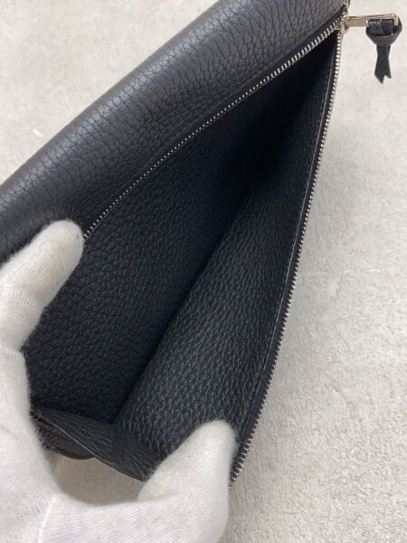 HERMES(エルメス) / 長財布/レザー/BLK/ブラック/黒/無地/レディース