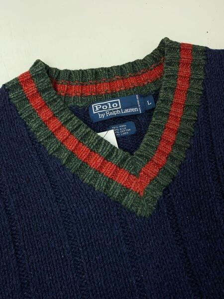 POLO RALPH LAUREN(ポロラルフローレン) / 90s/チルデンニット/L 