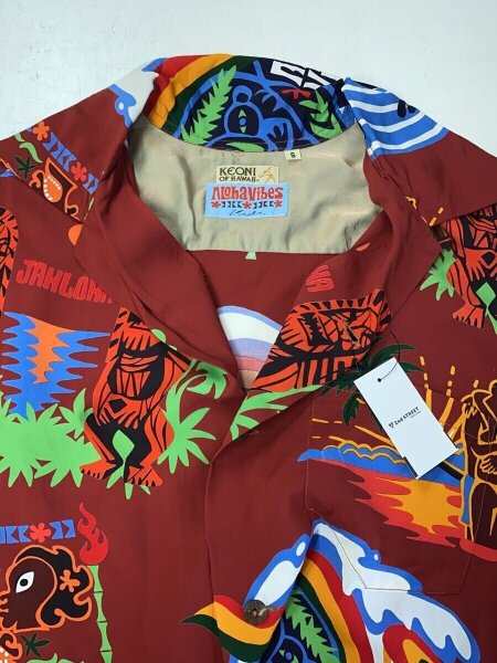 KEONI OF HAWAII / SUN SURF/アロハシャツ/S/レーヨン/BRW/総柄/SS34181 KEONI OF HAWAII(ケオニオブハワイ) / SUN SURF/アロハシャツ/S