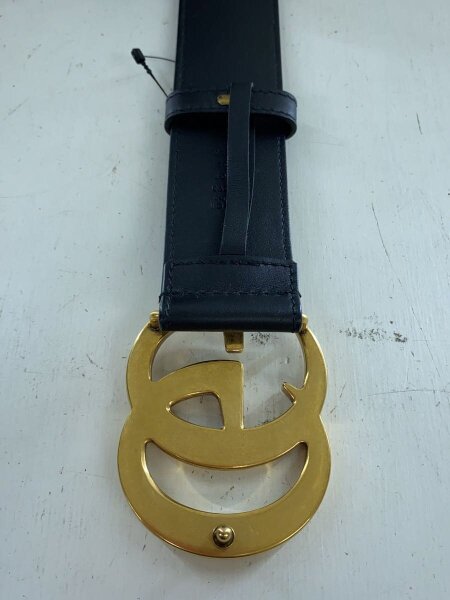 GUCCI(グッチ) / ダブルGワイドベルト/レザー/BLK/レディース/400593