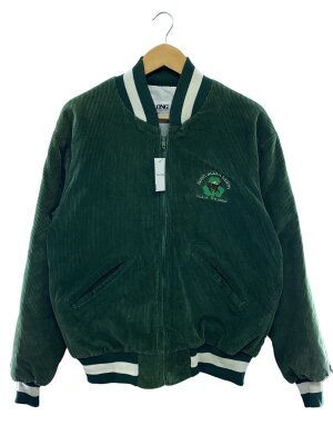 DeLONG / MADE IN U.S.A./スタジャン/袖切替/SIZE：2X/ウール/グリーン// DeLONG(デロング) / MADE IN U.S.A./スタジャン/袖切替/SIZE：2X