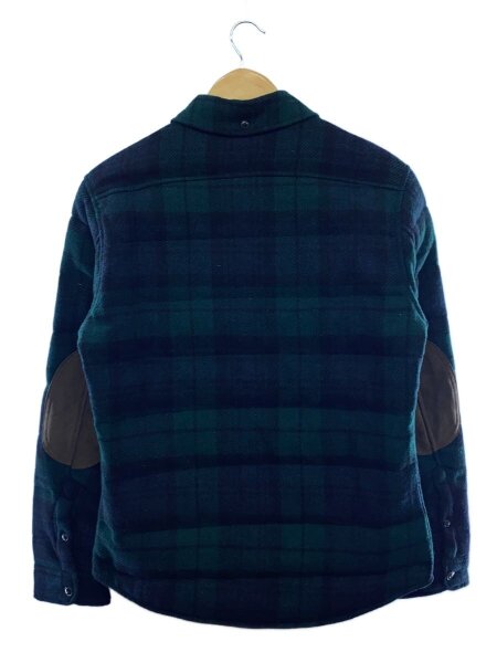 POLO RALPH LAUREN / ボタンダウン/エルボーパッチ/ダウンジャケット/S/ウール/グリーン/ブラックウォッチ/チェック POLO RALPH LAUREN(ポロラルフローレン) / ボタンダウン/エルボー