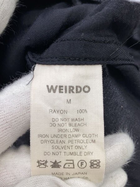 WEIRDO(ウィアード) / レーヨンシャツ/両面刺繍/M/レーヨン/BLK/WRD-16 