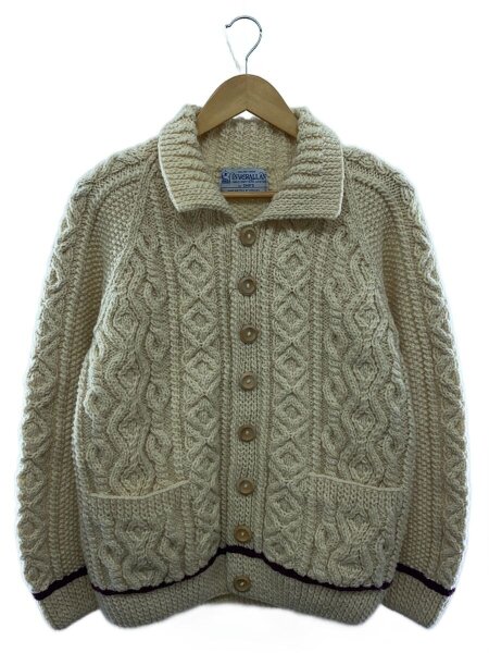 INVERALLAN 襟付き　ケーブルニットカーディガン INVERALLAN 襟付きケーブルニットカーディガン