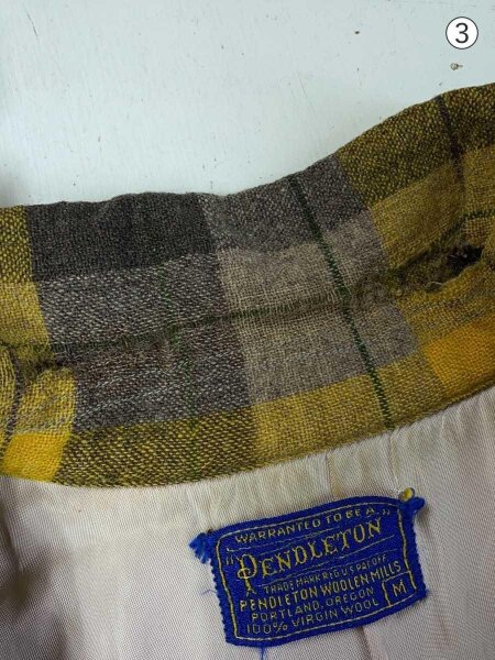 PENDLETON(ペンドルトン) / 50s/ボードシャツ/オープンカラー/M/ウール