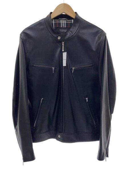 【美品】バーバリーブラックレーベル シングルライダースジャケット チェック L BURBERRY BLACK LABEL(バーバリーブラックレーベル) / シングル