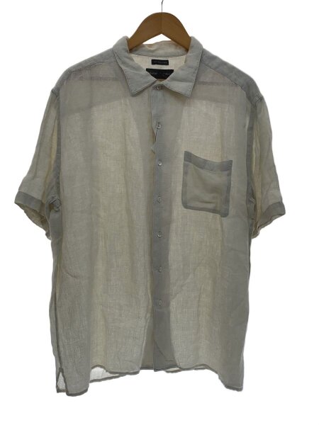 90s Banana Republic リネン 半袖シャツ ワイド 短丈 XXL BANANA 