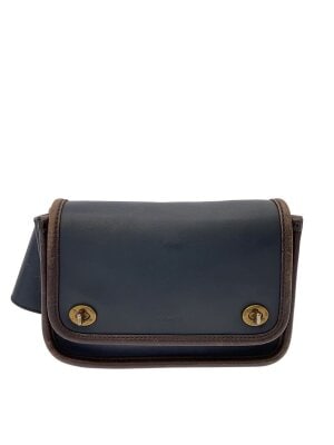 COACH(コーチ) / スムースレザーサドルヘリテージショルダーバッグ