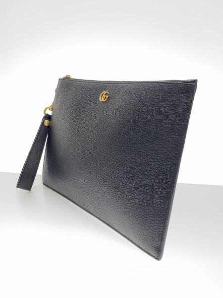 GUCCI(グッチ) / GGマーモント/クラッチバッグ/レザー/BLK/475317 