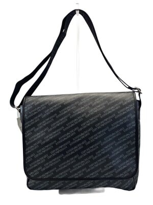 EMPORIO ARMANI(エンポリオアルマーニ) / ショルダーバッグ/レザー/BLK
