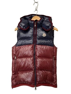 MONCLER(モンクレール) / ダウンベスト/2/ナイロン/RED/無地/112-091