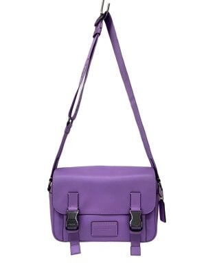 未使用】COACH スエード ショルダーバッグ パープル コーチ 美品 COACH 