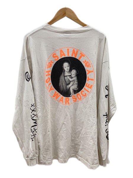 SAINT MICHAEL(セントマイケル) / 24ss/LS TEE/PINK HEART/XL/コットン 