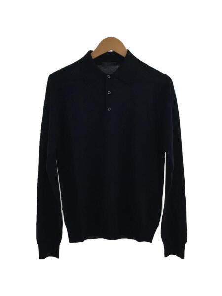 PRADA(プラダ) / ポロシャツ/48/コットン/NVY/無地/DNA793 S191 1KJ9