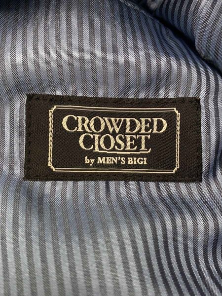 CROWDED CLOSET / コート/3/ウール/NVY/ストライプ/M20284FC08 CROWDED CLOSET(クラウデッドクローゼット) / コート/3/ウール/NVY