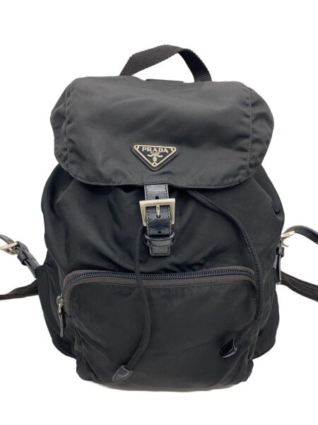 PRADA(プラダ) ⁄ リュック⁄ナイロン⁄BLK⁄無地 | 中古品の販売